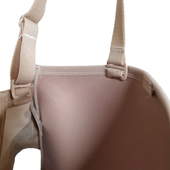 34K ELOMI Smoothing Strapless Bra Detachable Straps Beige EL4300SAH - Picture 6 of 8